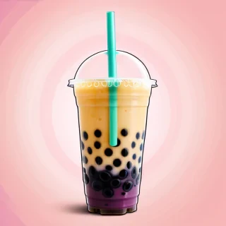 boba tea background