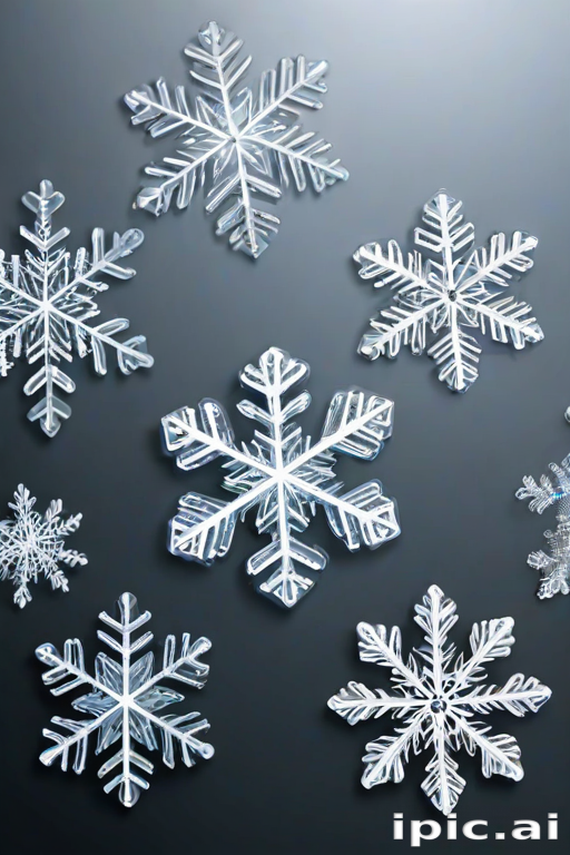 transparent snowflakes