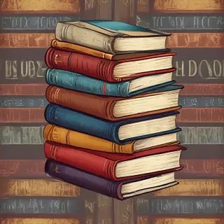 stacked books clip art