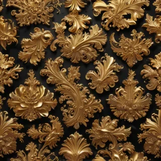 gold black background