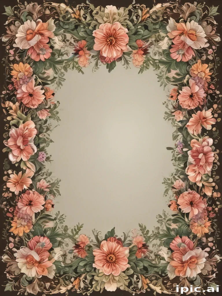floral borders clipart