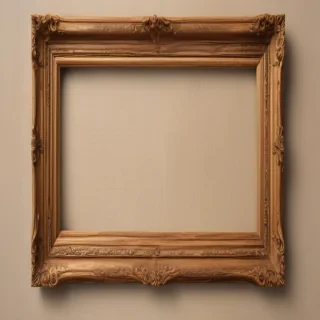 wooden picture frame png