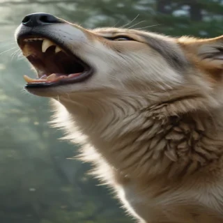 wolf howling png