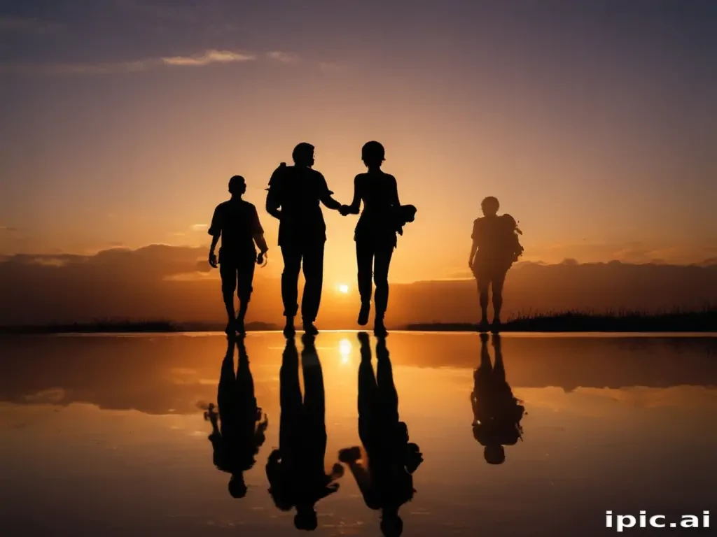 silhouette people png