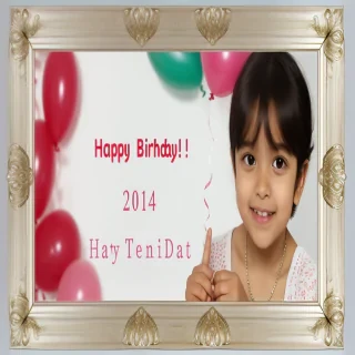 happy birthday frame