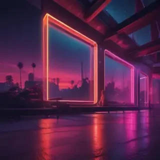 neon color background