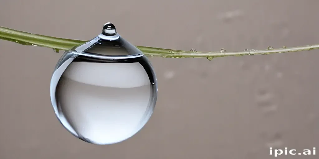 transparent water drop