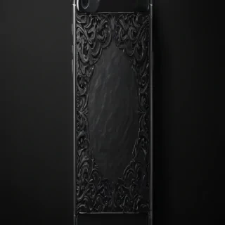black background phone
