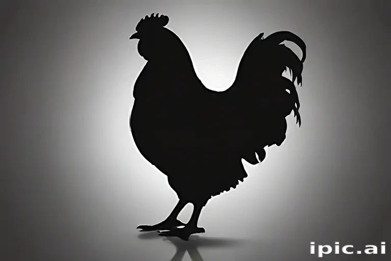 silhouette of a chicken