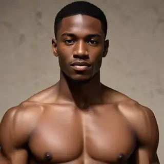 black male shirtless