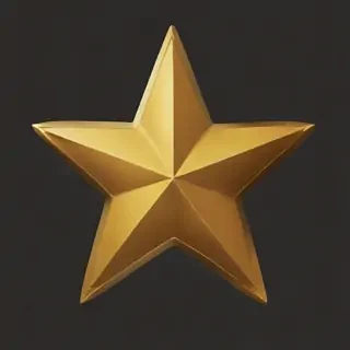 gold star sticker png