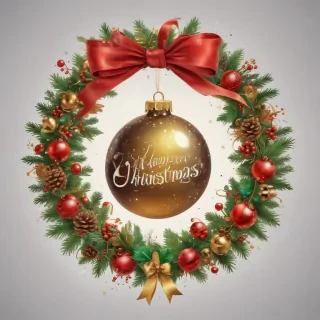 merry christmas clipart transparent background