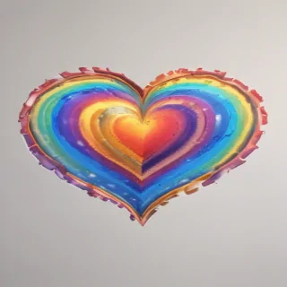 rainbow heart png