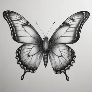 buterfly sketch