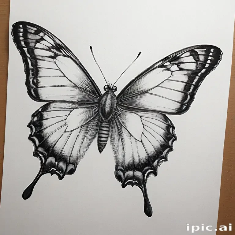 buterfly sketch