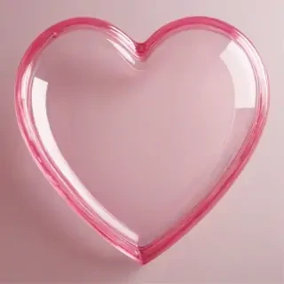pink heart transparent