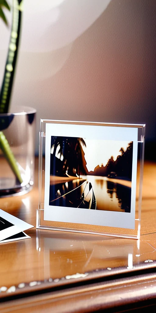 transparent polaroid frame