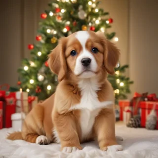 cute christmas dogs