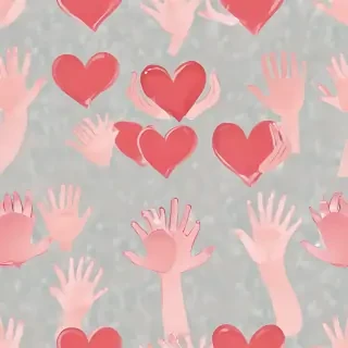 heart hands clipart