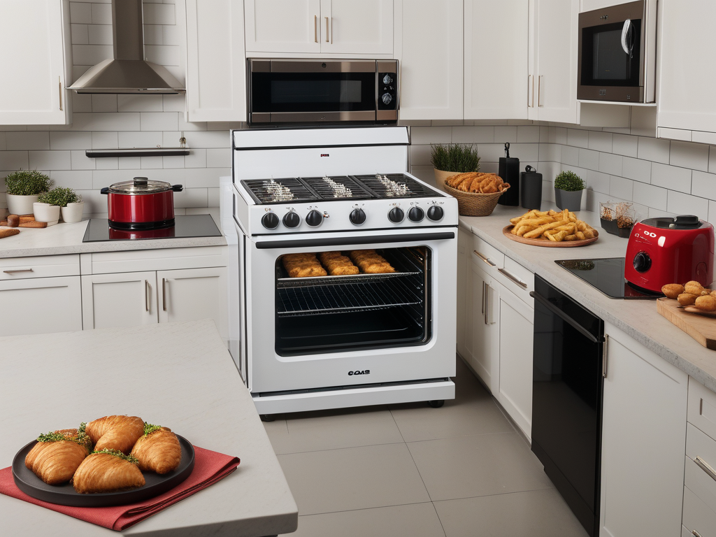 gas oven with air fryer