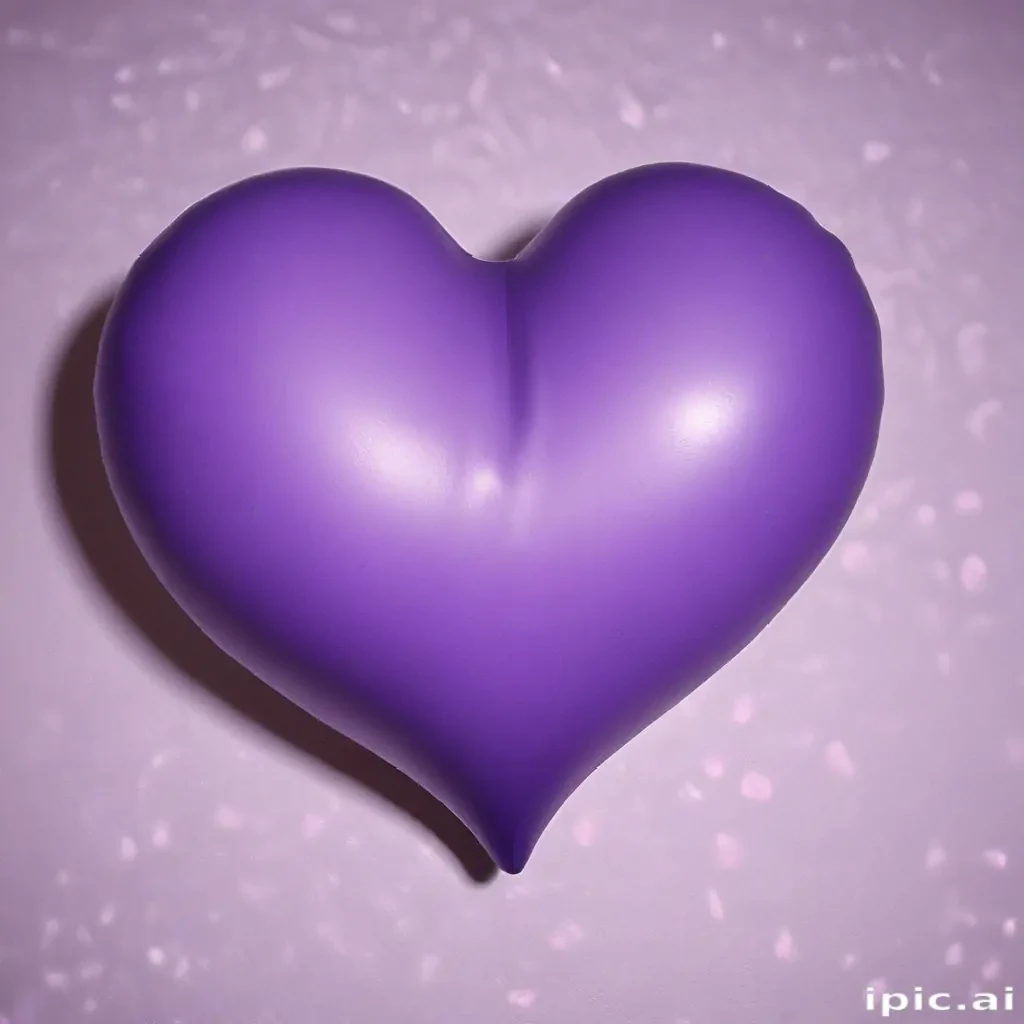 purple aesthetic heart