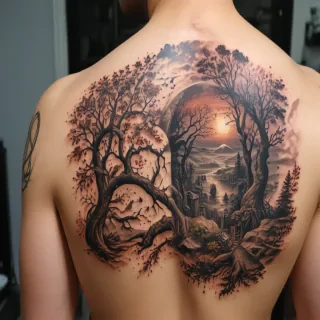 background tattoo