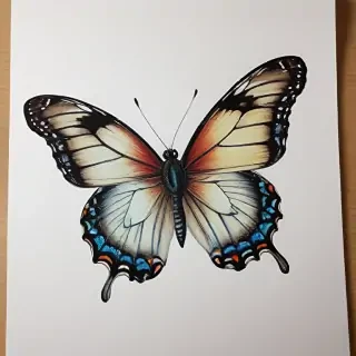 butterfly drawling