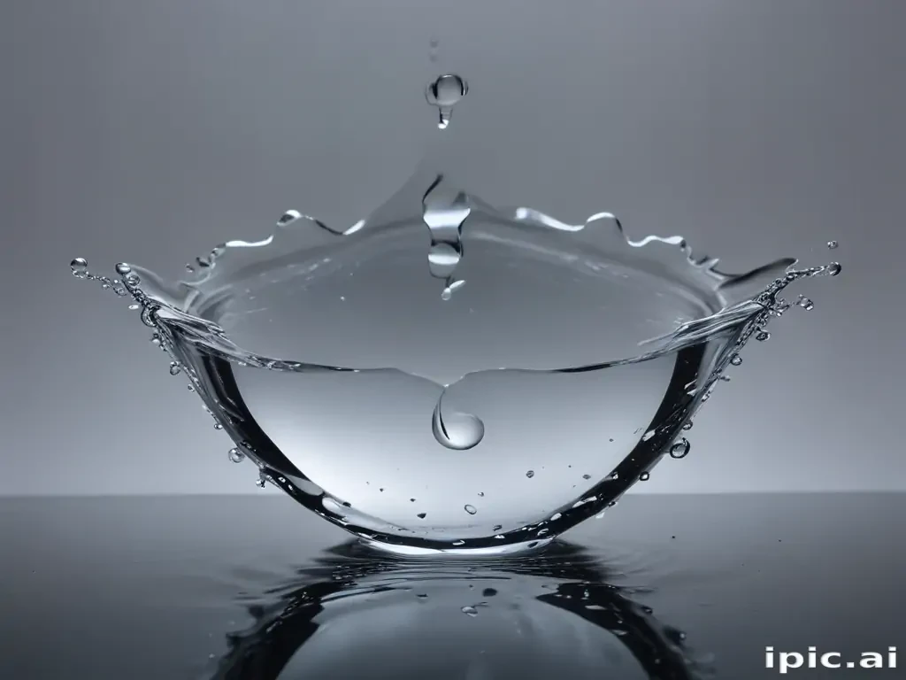 transparent water drop