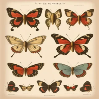 vintage butterfly illustration