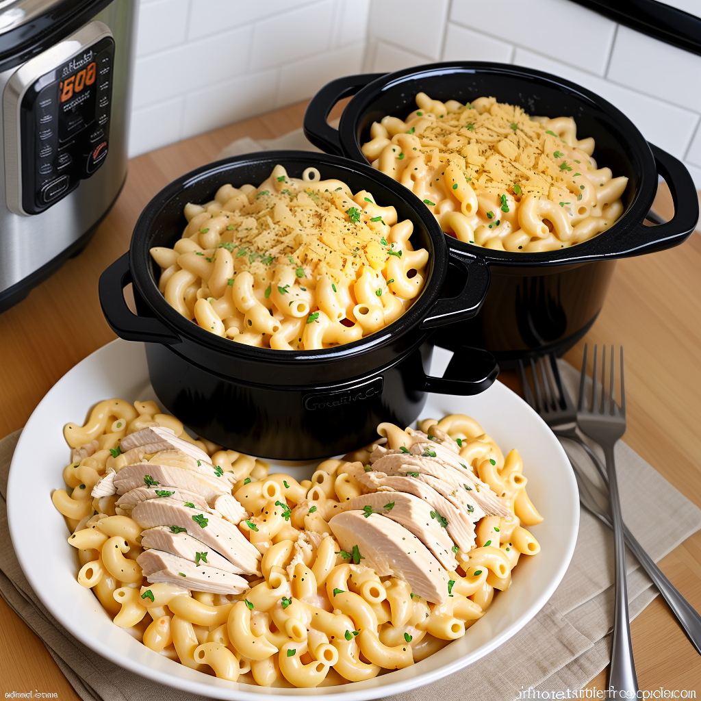 crockpot chicken mac and cheese