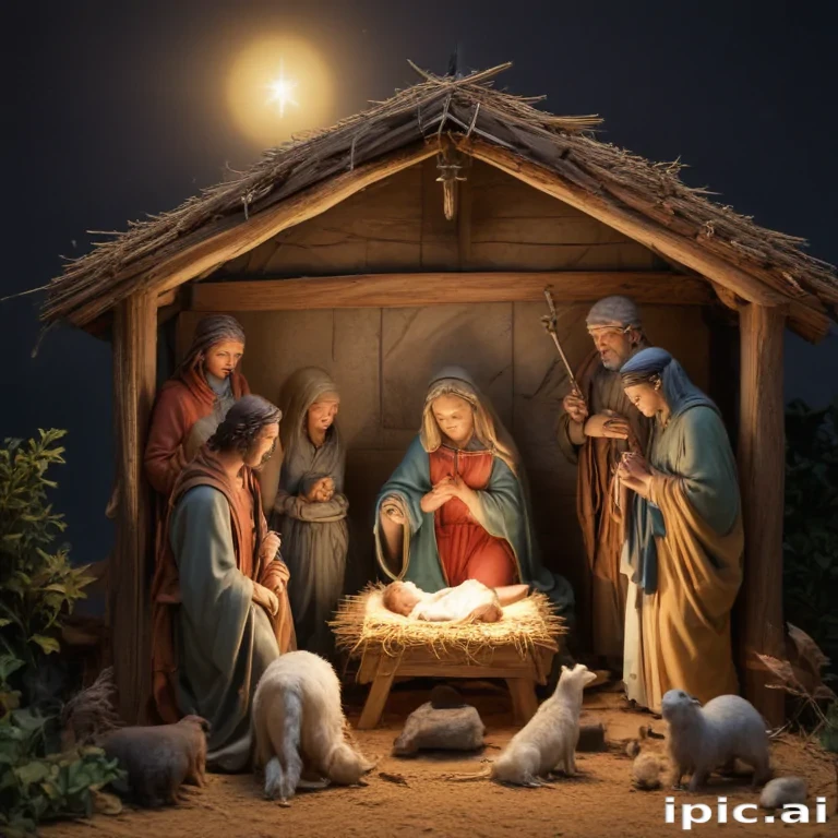 free christmas nativity scene