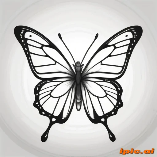 butterfly drawing outline