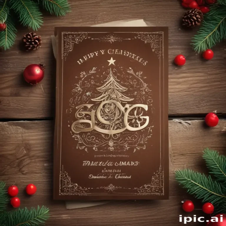 christmas card template psd