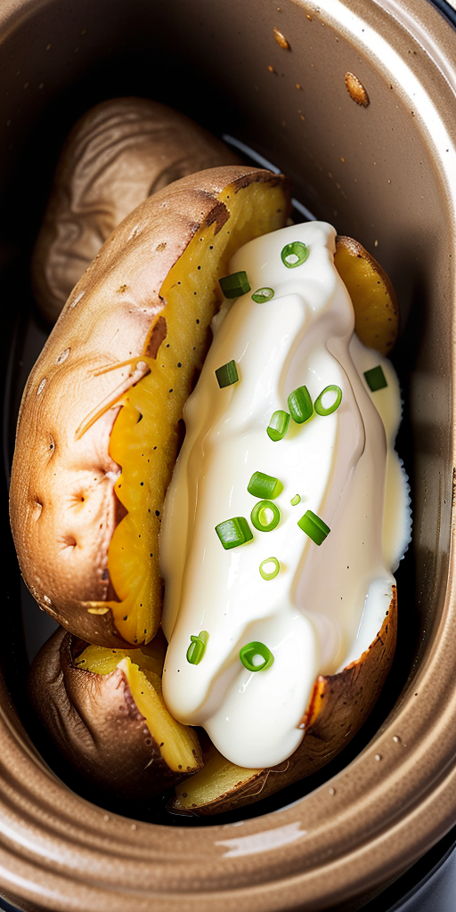 baked potato in crock pot no foil