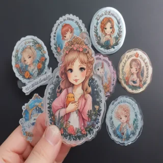transparent cute stickers