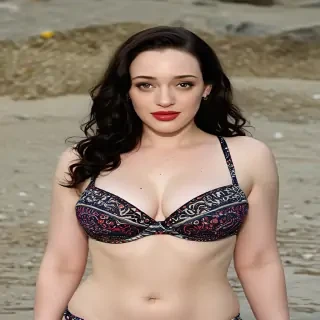 kat dennings in a bikini