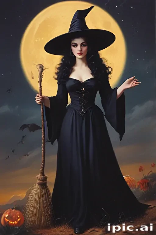 vintage witch art