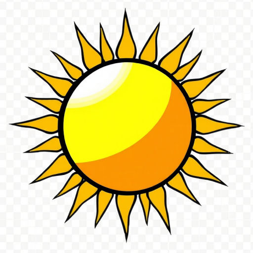 sun clipart transparent background