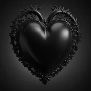 black heart pic