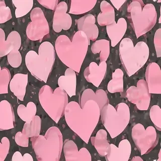 pink heart transparent