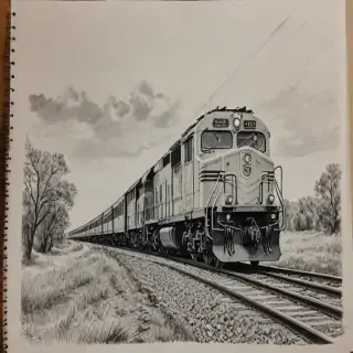 train drawing