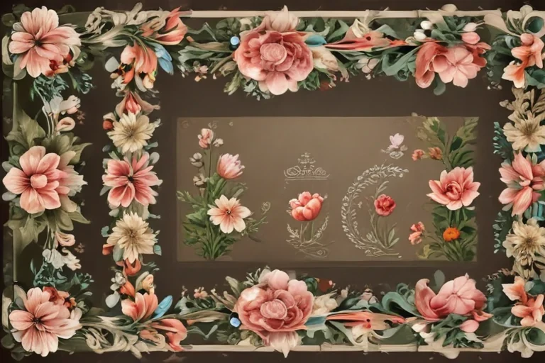 floral page borders