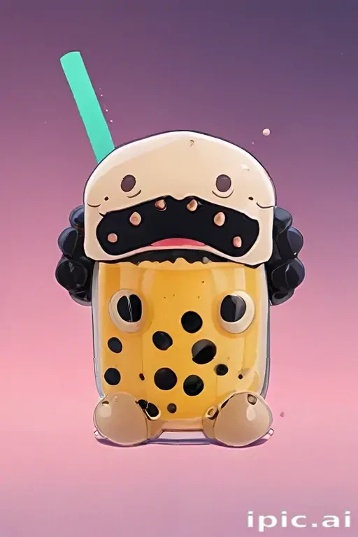 aesthetic cute boba wallpaper
