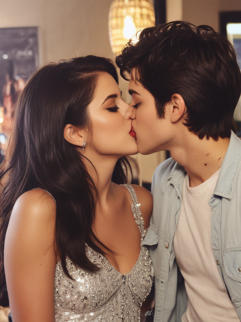 selena gomez smooch