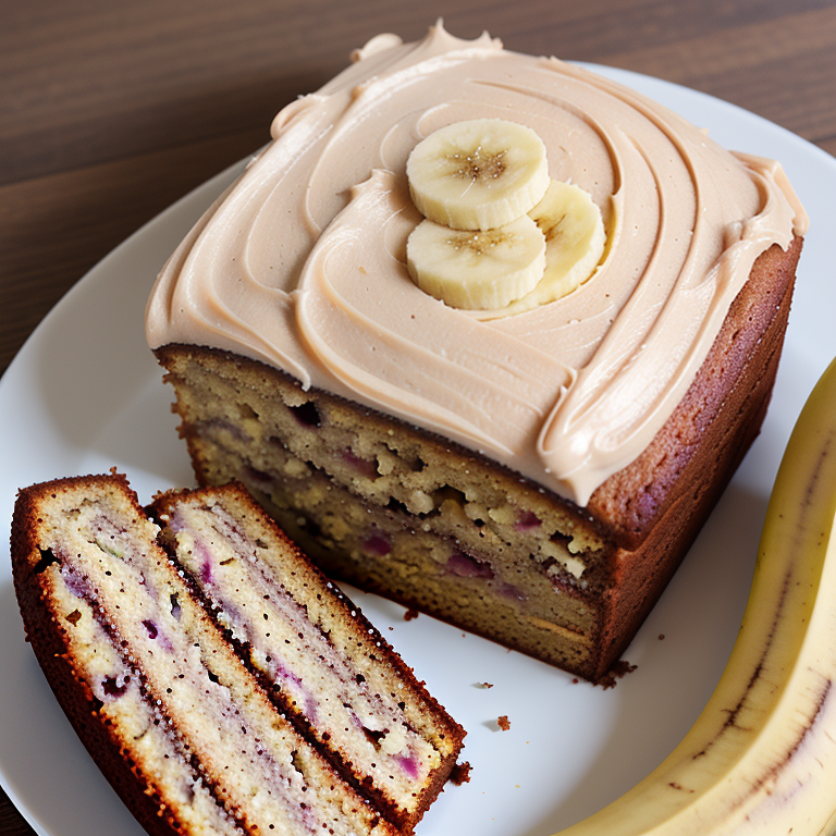 banana cake with browned butter frosting