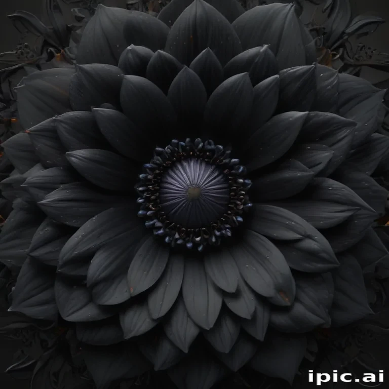 black flower
