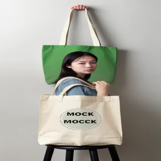 mock up tote bag