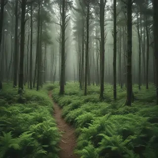 green forest aesthetic