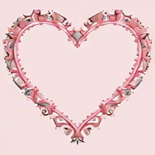 heart border png aesthetic