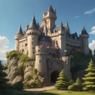castle in cartoon